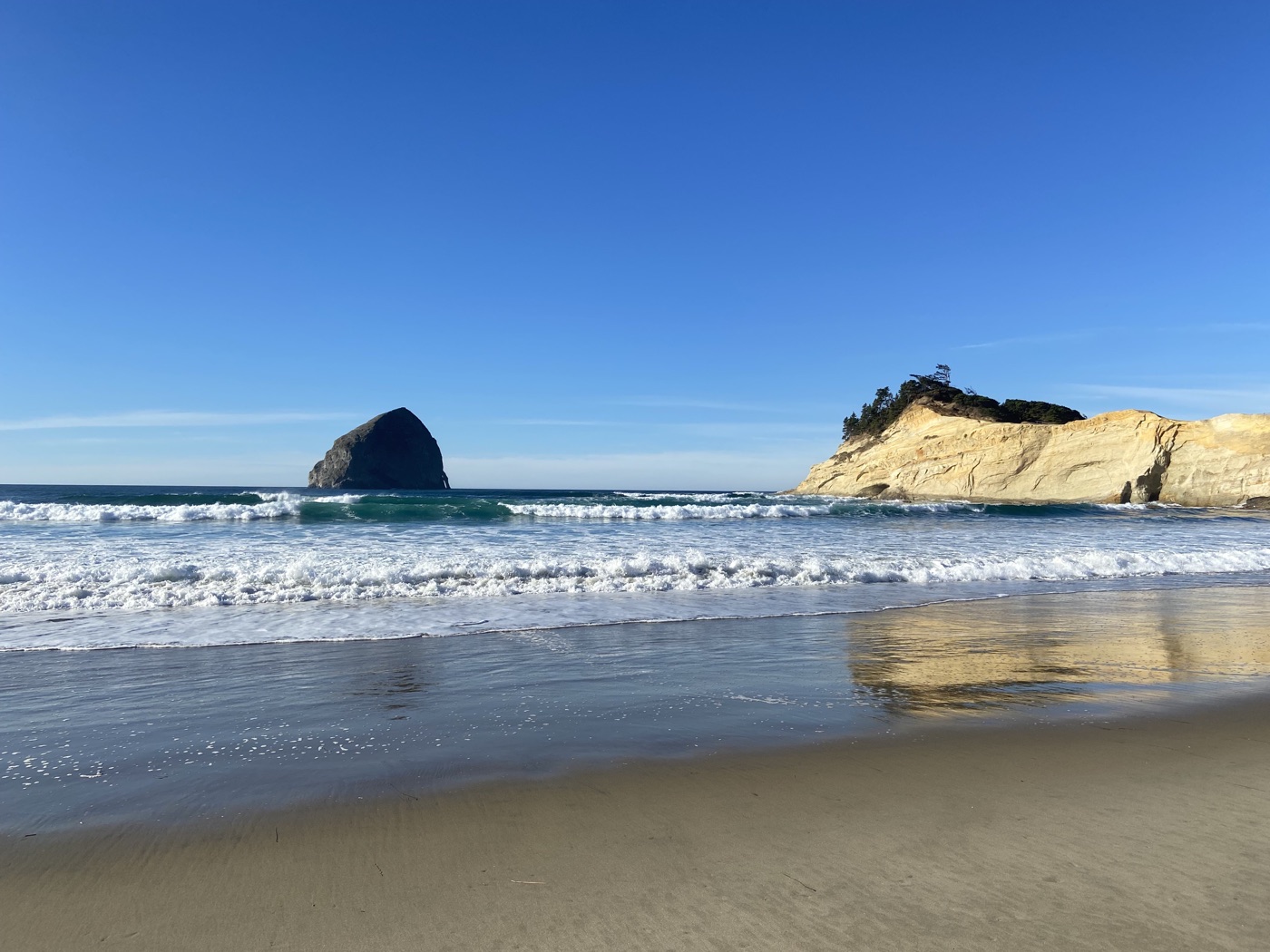 Sandy Oregon coast beach near Tierra Del Mar
